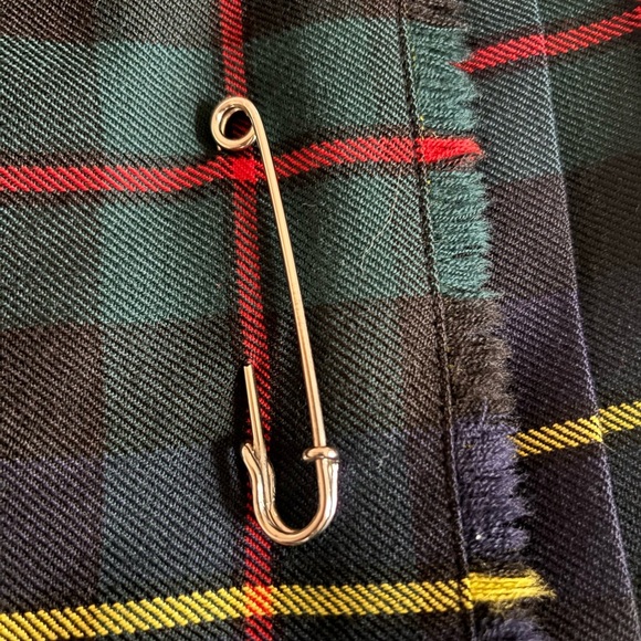 Plaid Strathmore Tartan Skirt 100% Pure Wool - Picture 7 of 7